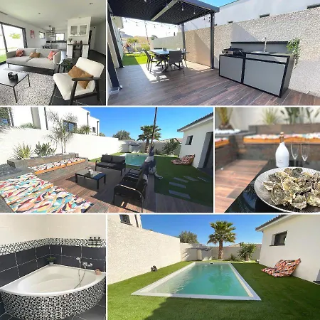 Contemporaine Avec Piscine Chauffee Proche Des Plages * Sauvian